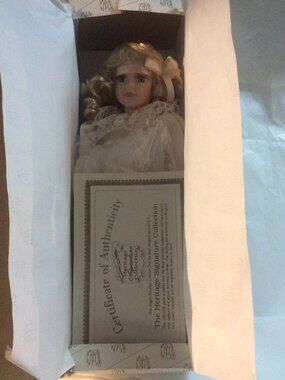 Heritage Collection Millennium Guardian Angel 16" Porcelain Doll NIB